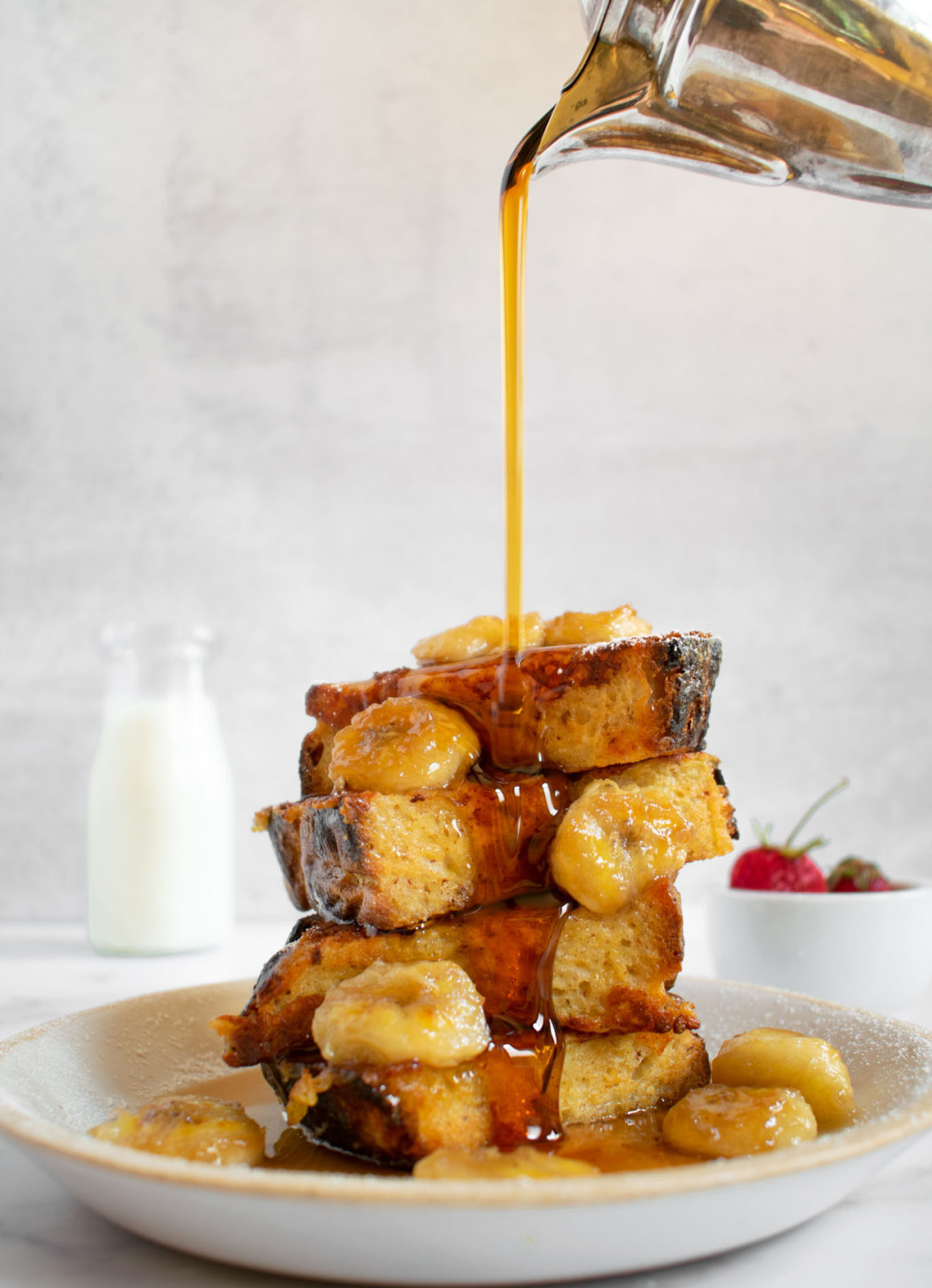 Vegan French Toast with Caramelized Banana